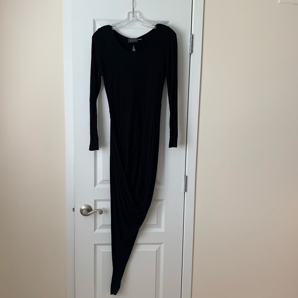 ASTR asymmetrical long sleeve dress